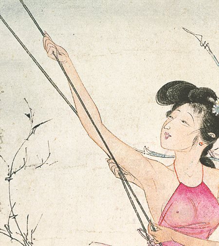 江夏-胡也佛的仕女画和最知名的金瓶梅秘戏图